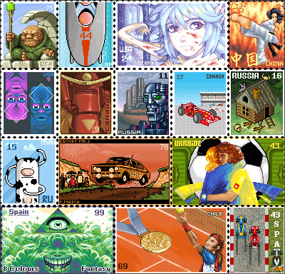 Pixel Advertising on Pixel Stamps Advertising Design Goodness     Advertising And Design